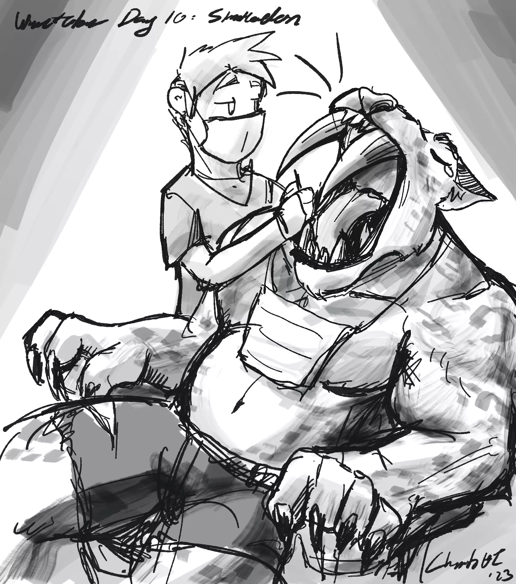 Weretober Day 10: Smilodon posted by physb0t