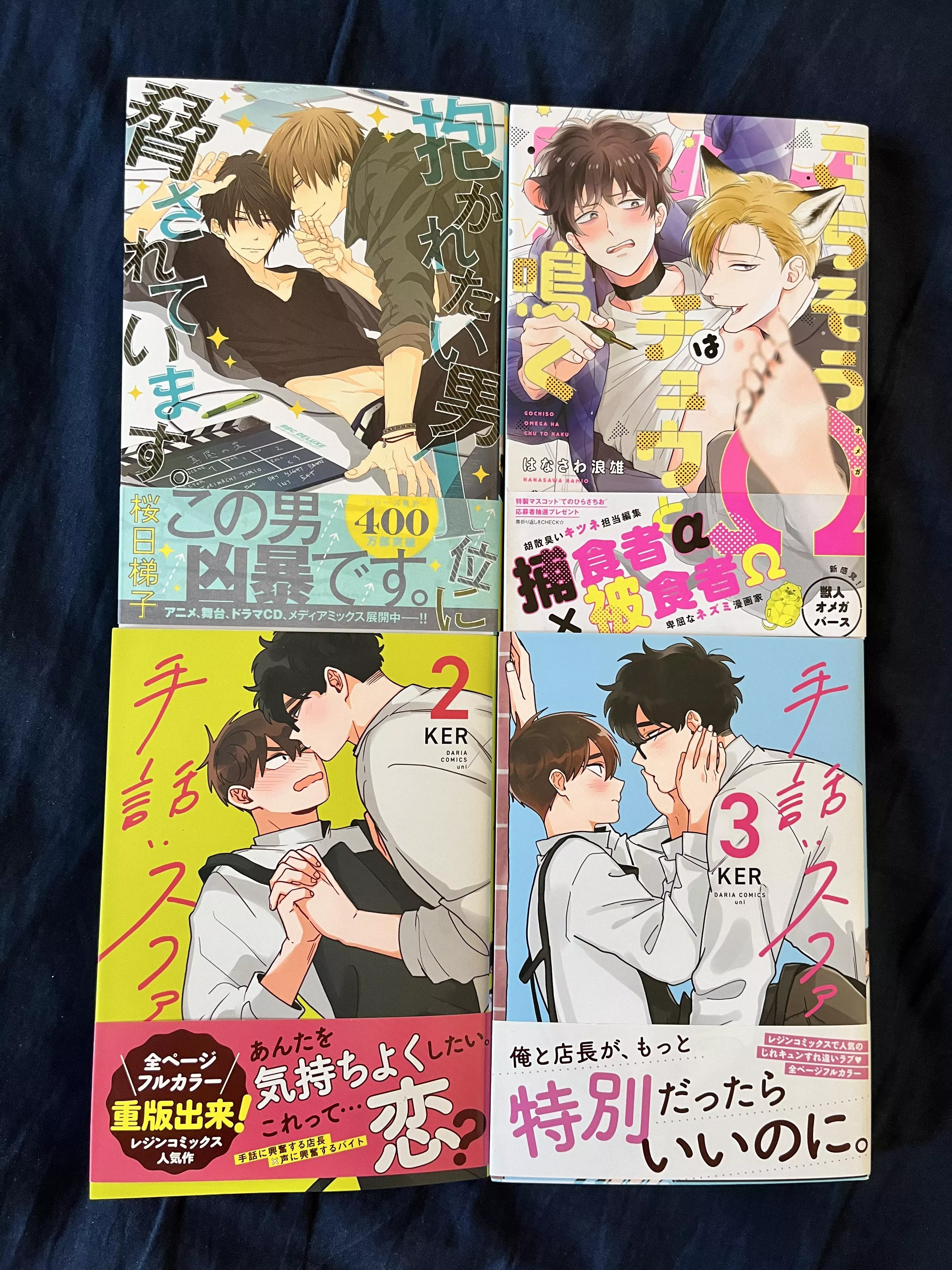 finally own my favorite series! [Dakaichi] [To Make a Delicious Omega Squeak] [Sign] posted by anxieturt