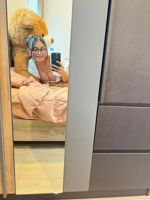 Finish class, rush home for Reddit... Are you looking down my shirt? by DollyDangerouse