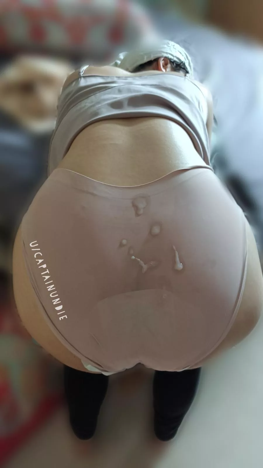 GF was on her period, so I cummed on her panties instead posted by CaptainUndie