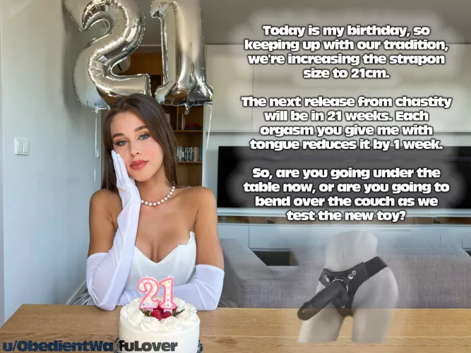 Our Birthday Tradition by ObedientWaifuLover