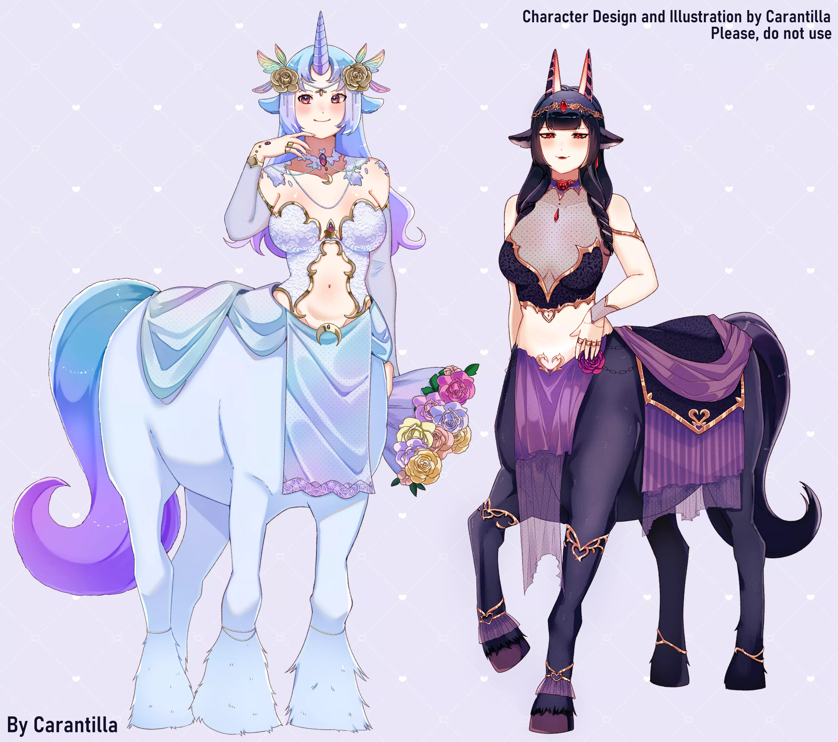 Unicorn and Bicorn <3 posted by eele0na