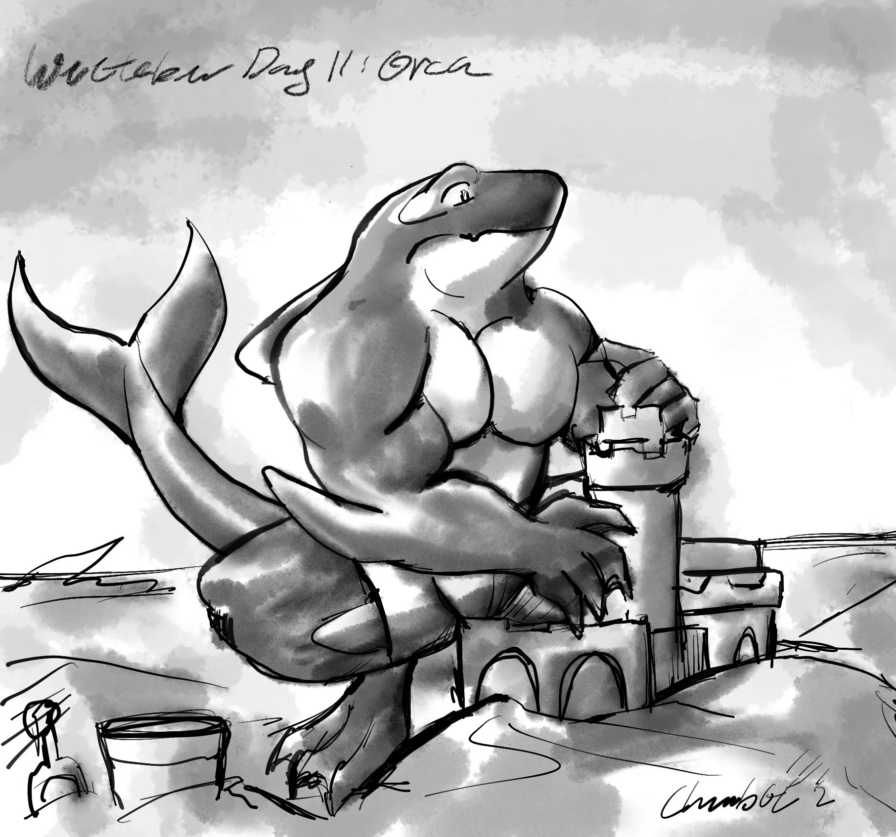 Weretober Day 11: Orca posted by physb0t