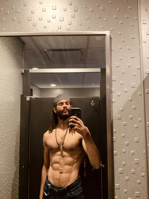 blue jeans and gray cap by kaymakesbeats