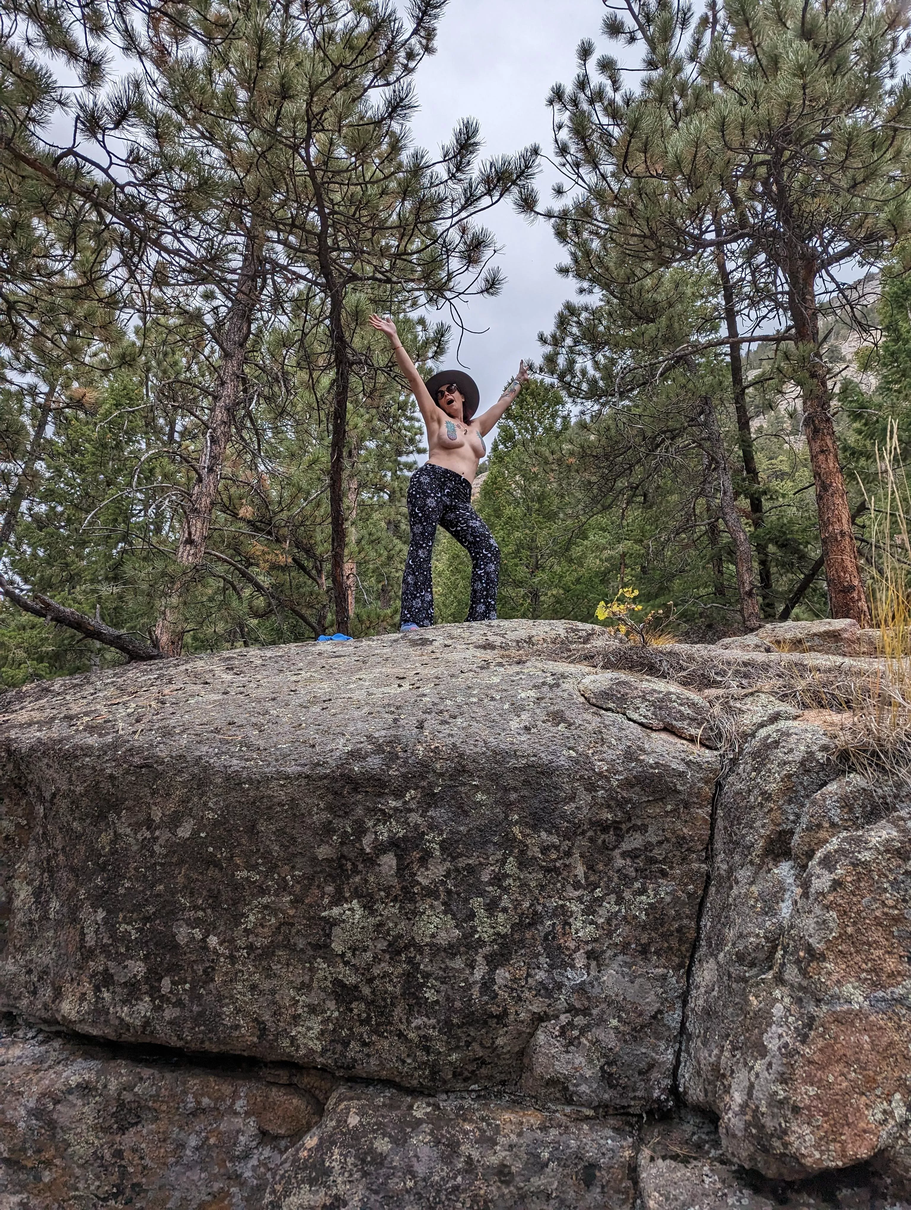 Hiking in the Colorado Rockies. posted by pineapplesurprise72