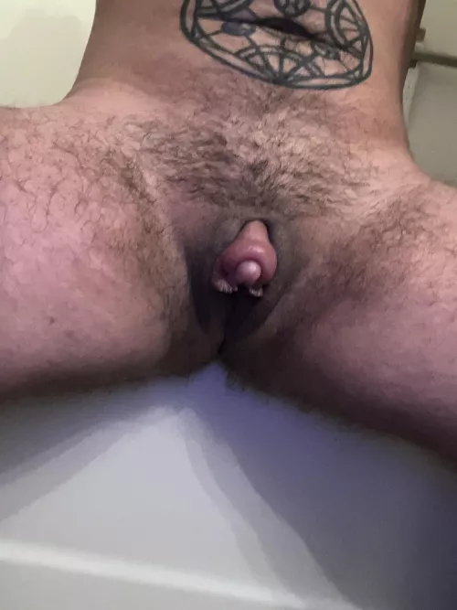 I love sharing my pumped clit with everyone by subcuntboy4dom