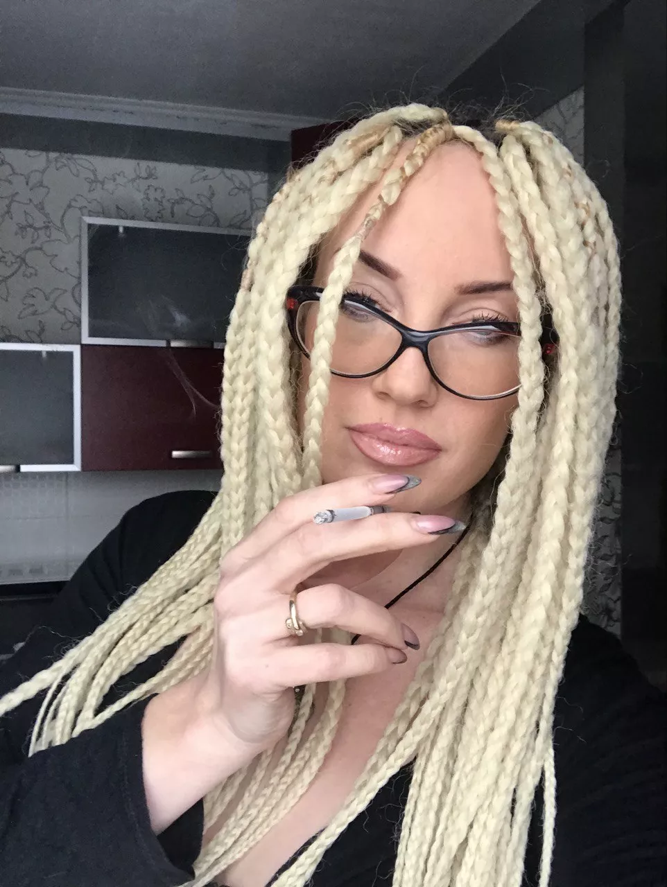 Pretty woman smoking posted by BadAssBitchVIP