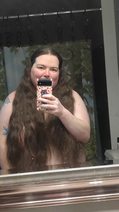 proof that my hair DOES in fact surpass my boobs since it going all the way to my butt in my last post wasn't long enough by coldasiceprincess