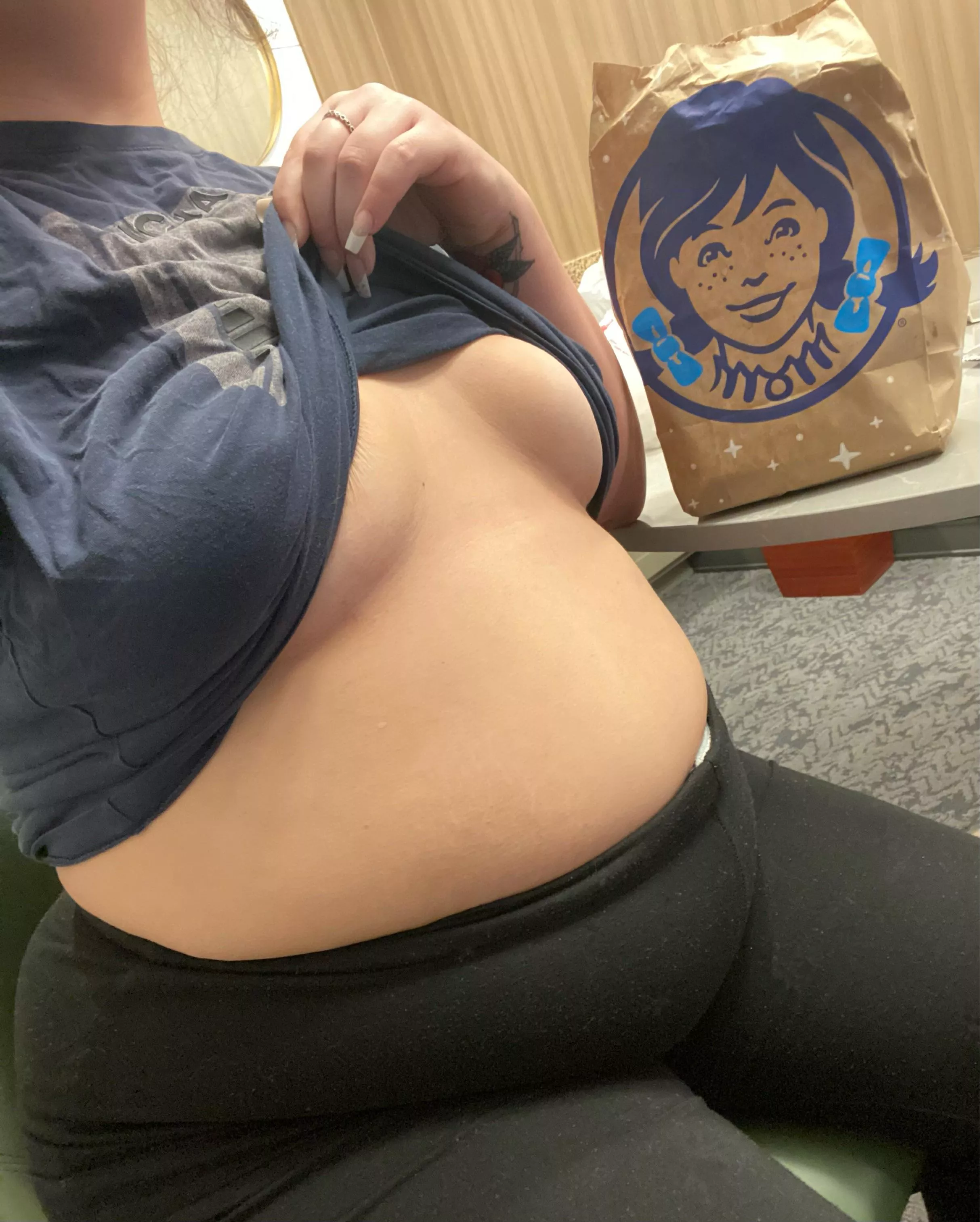 Stuffed and ready to be stuffed😜 (OC) posted by TheGoddessRaye