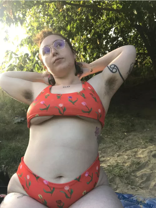 Sweaty at the river by bossbabybitch97