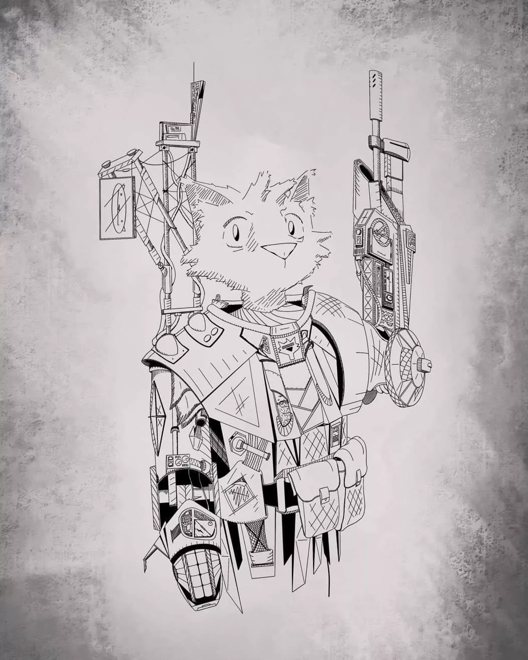 Cyberpunk cat posted by TheDidgerman