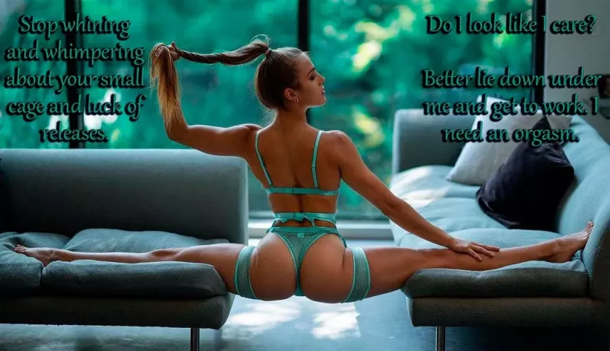 Don't make me angry [femdom] [chastity] [oral] by Apprehensive_Cup_7