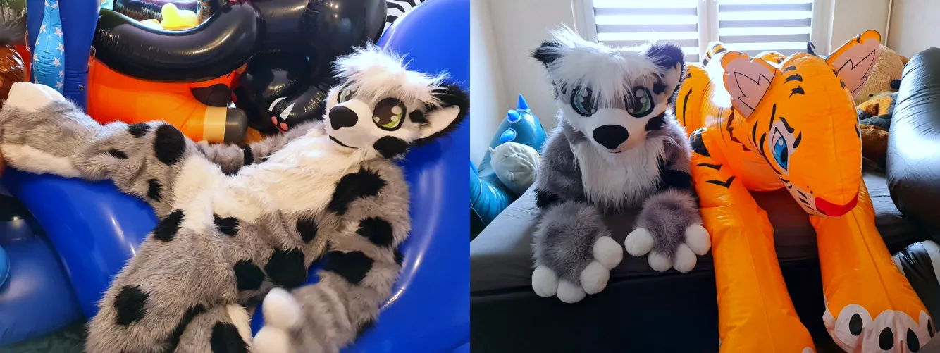 Happy FursuitFriday cutes. This time just chilling with some cuties <3 by CharliePaw