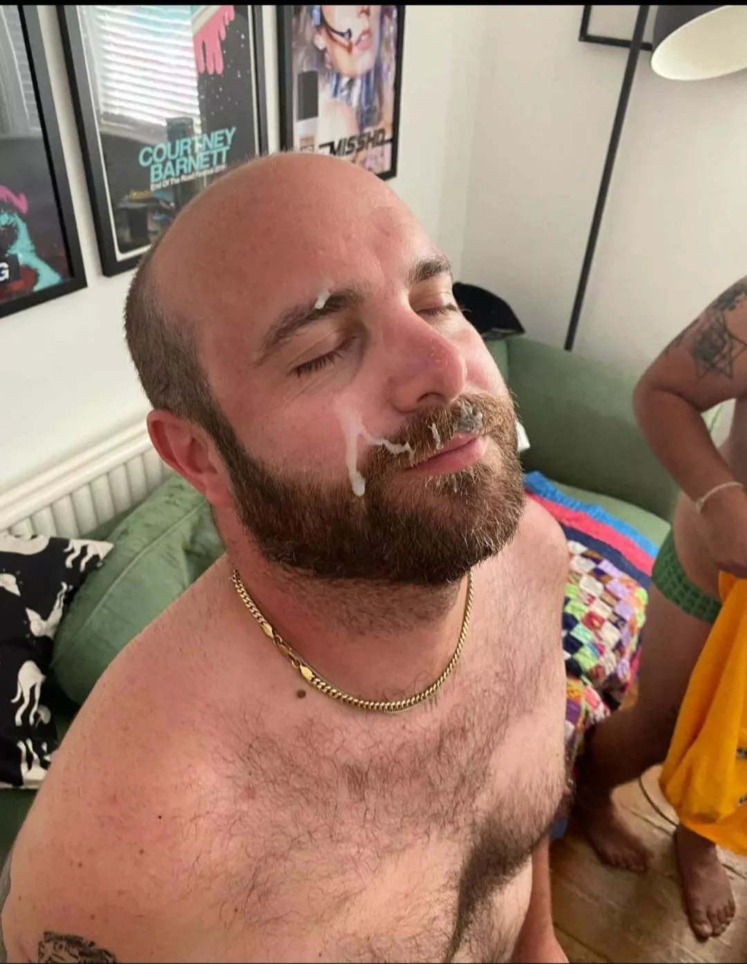 Husband and friend. Double facial. posted by nick-likes-dick