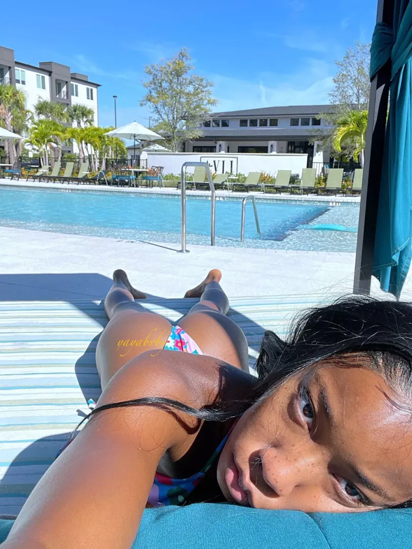 Join me poolside I’m waiting for u posted by yayabvby