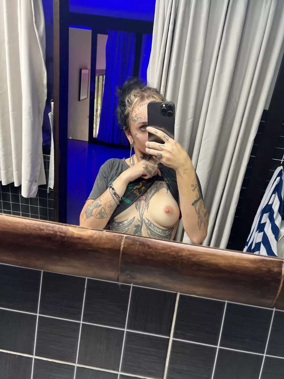 My selfies in the locker room posted by thespottyhumility