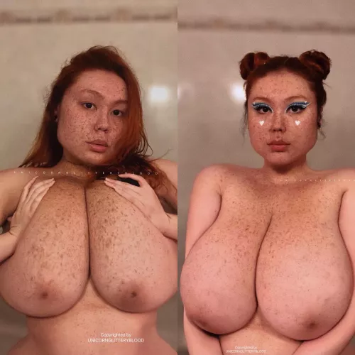 [OC] are my tits pornstar worthy? by Unicornglitteryblood
