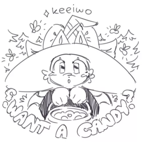 opinions about this sketch as a future halloween ych? •ᴥ• by kamysh_meow