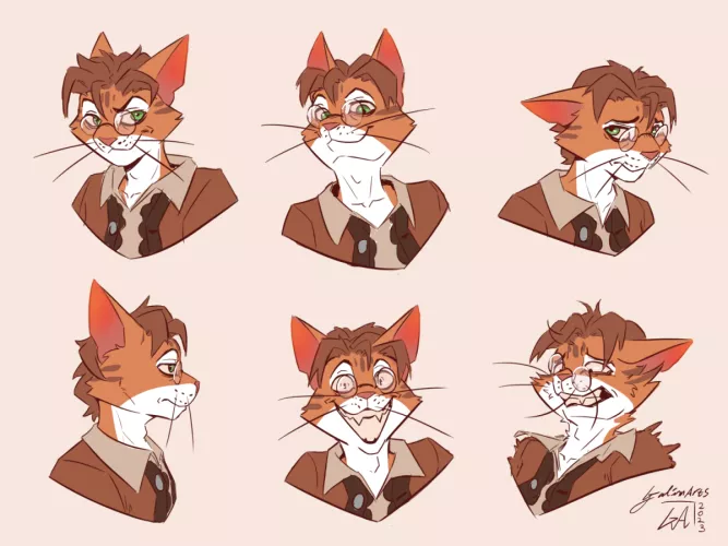Professor cat :) by Galinn-Arts