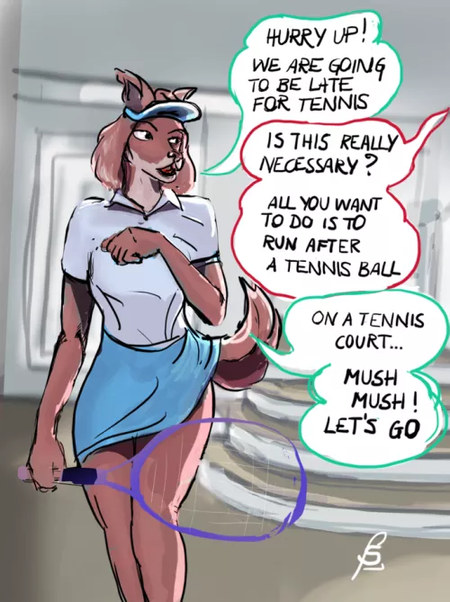 Time for tennis by B-strange