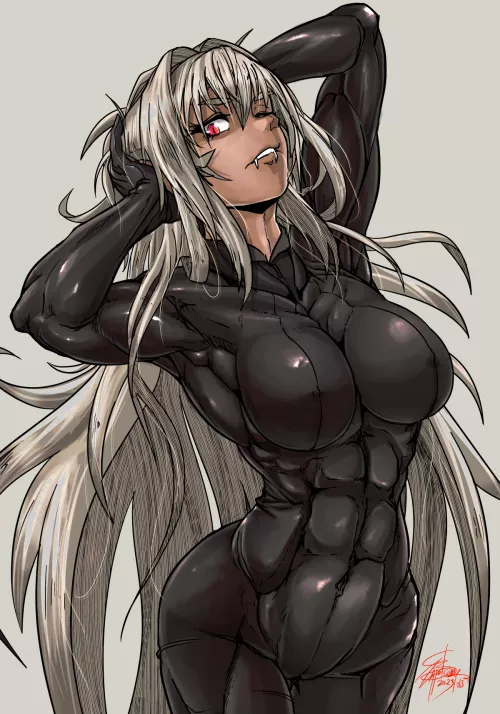 Vampire in bodysuit [Artist: zippedsquire] by ComaOfSouls