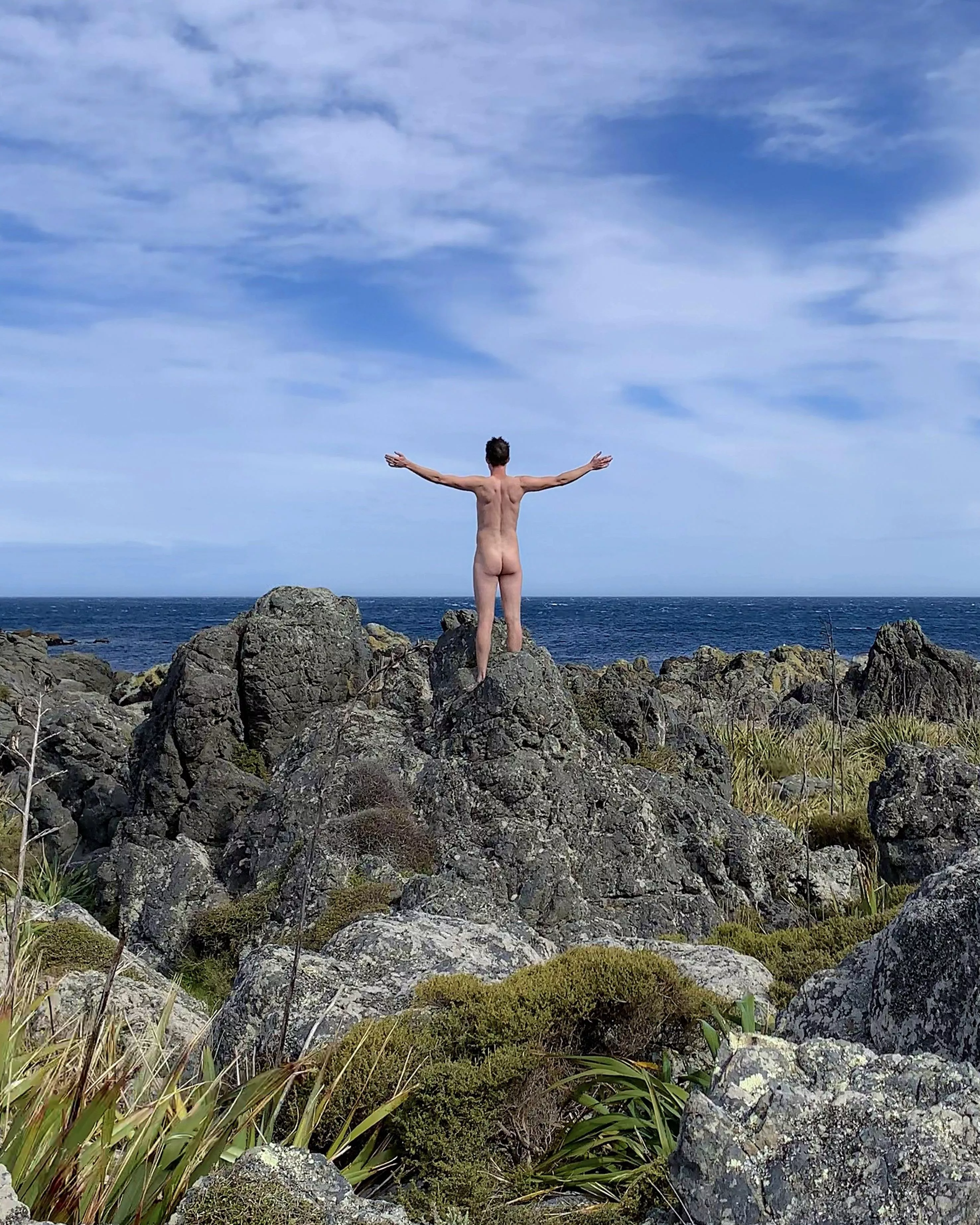 Feeling the cool sea breeze on my naked body 😊 posted by mynakedadventures