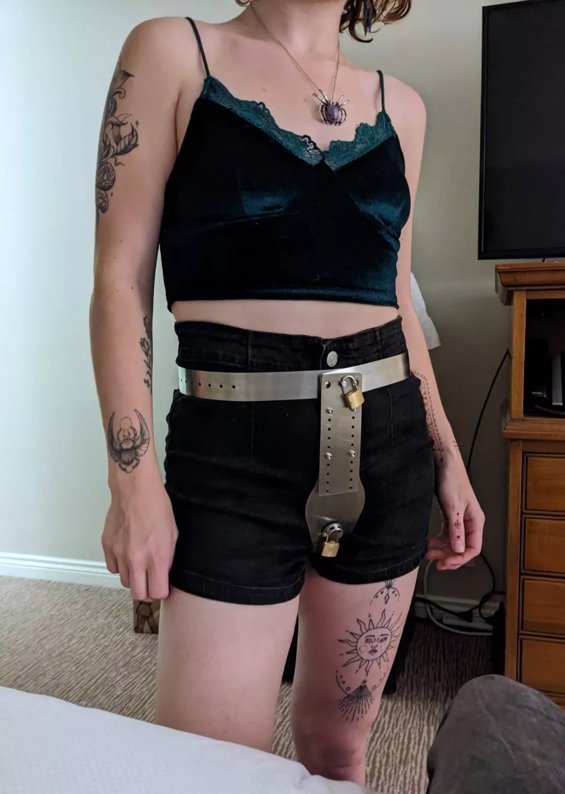 Now should we make you wear this outside your clothes, or hidden underneath? posted by Poppy_starrs