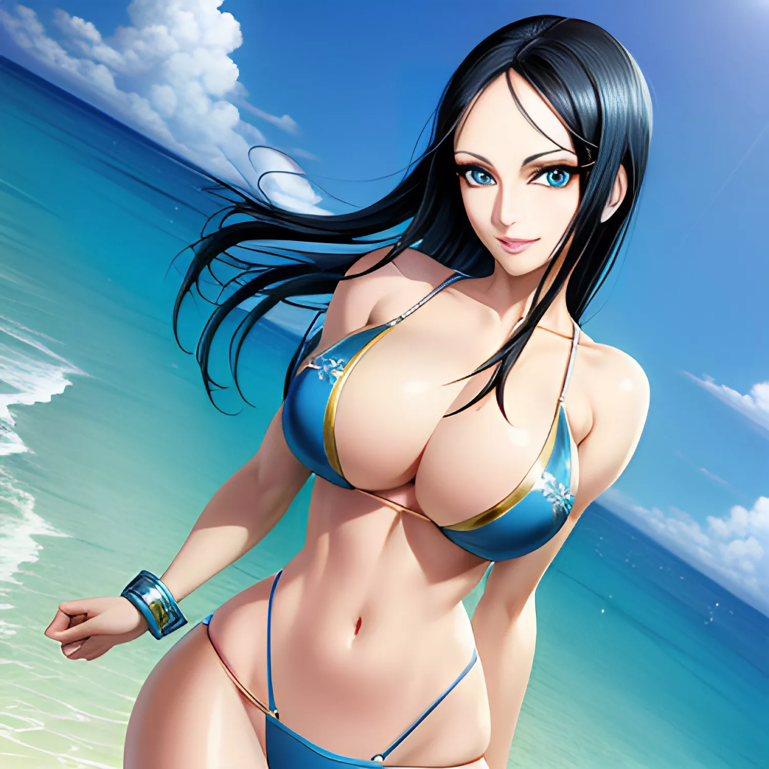 Robin's Sexy Beach Bod posted by LoreHuntre
