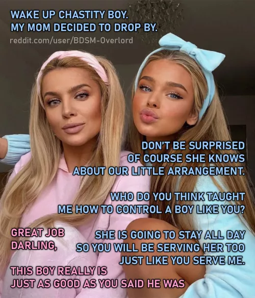 She makes you serve her mom all day – Day 15 | 30 Days Of Chastity (Locktober) by BDSM-Overlord