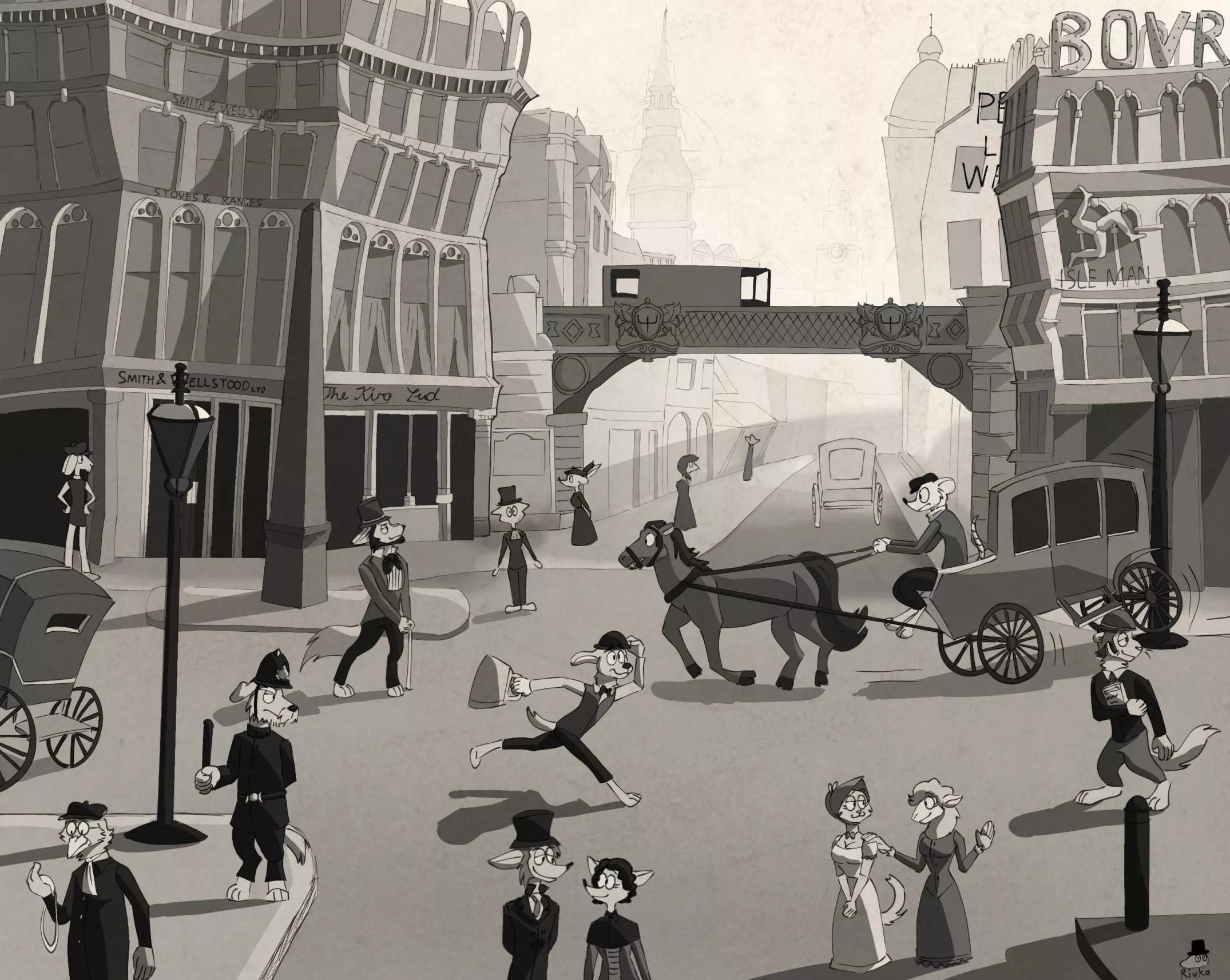 Victorian furries :3 (by me) posted by Expert_Recover3061