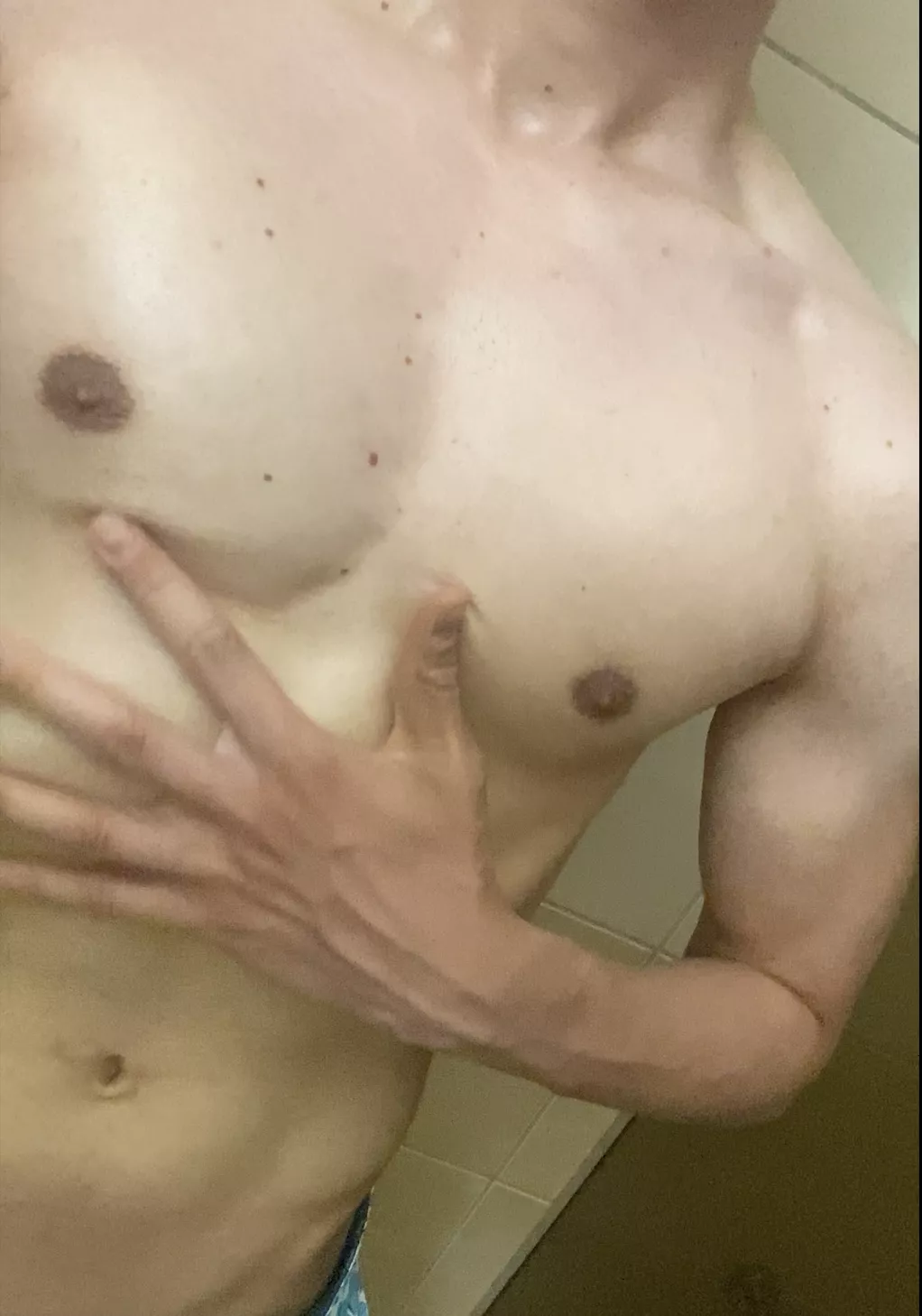 A hot shower after gym in the gym showers🥵 Where would you put your hands first? posted by hung_n_h0rny