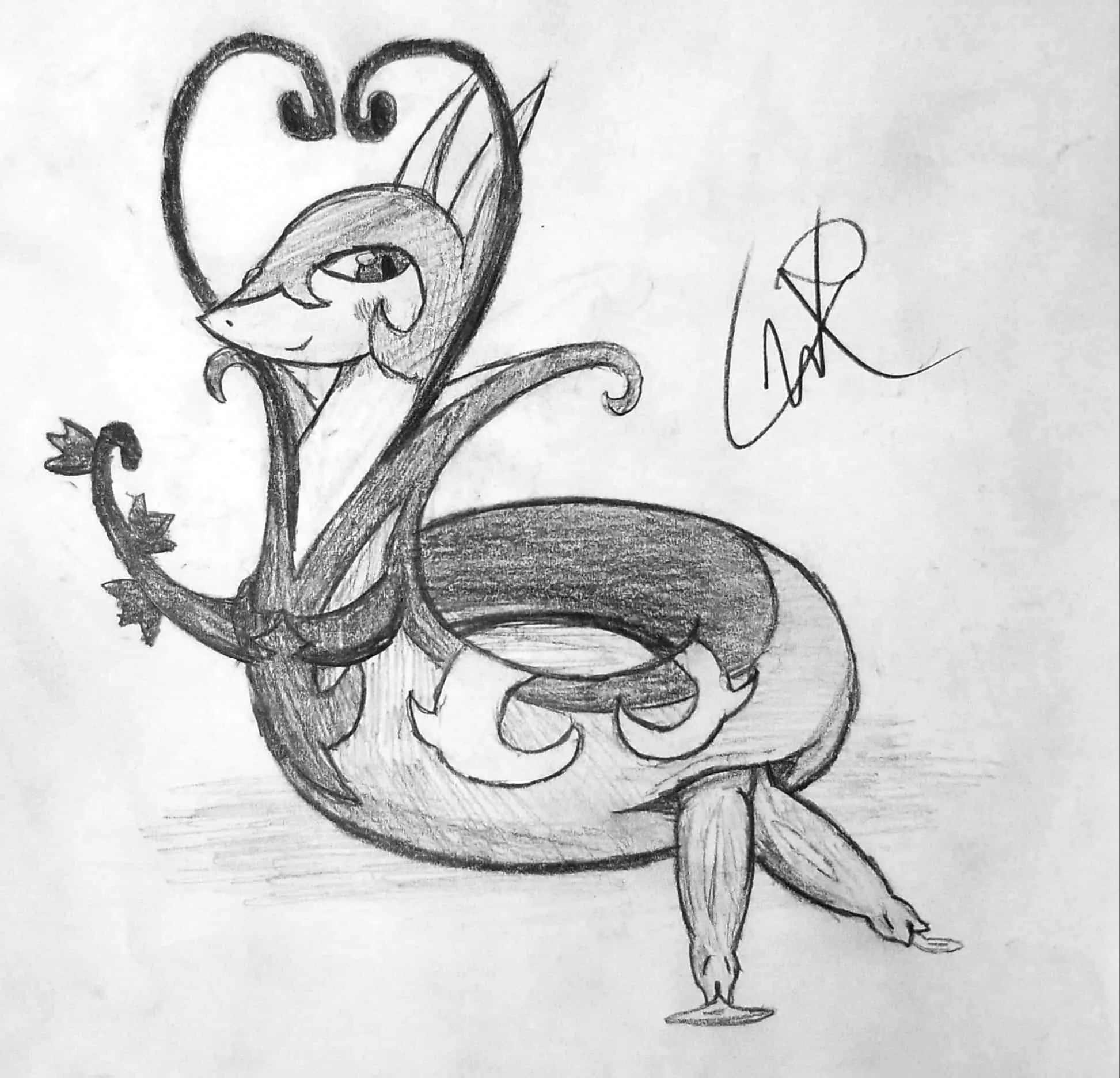 A Shy Serperior Shows of his Twin Dicks [M] (OC) posted by Mega_Venquaza