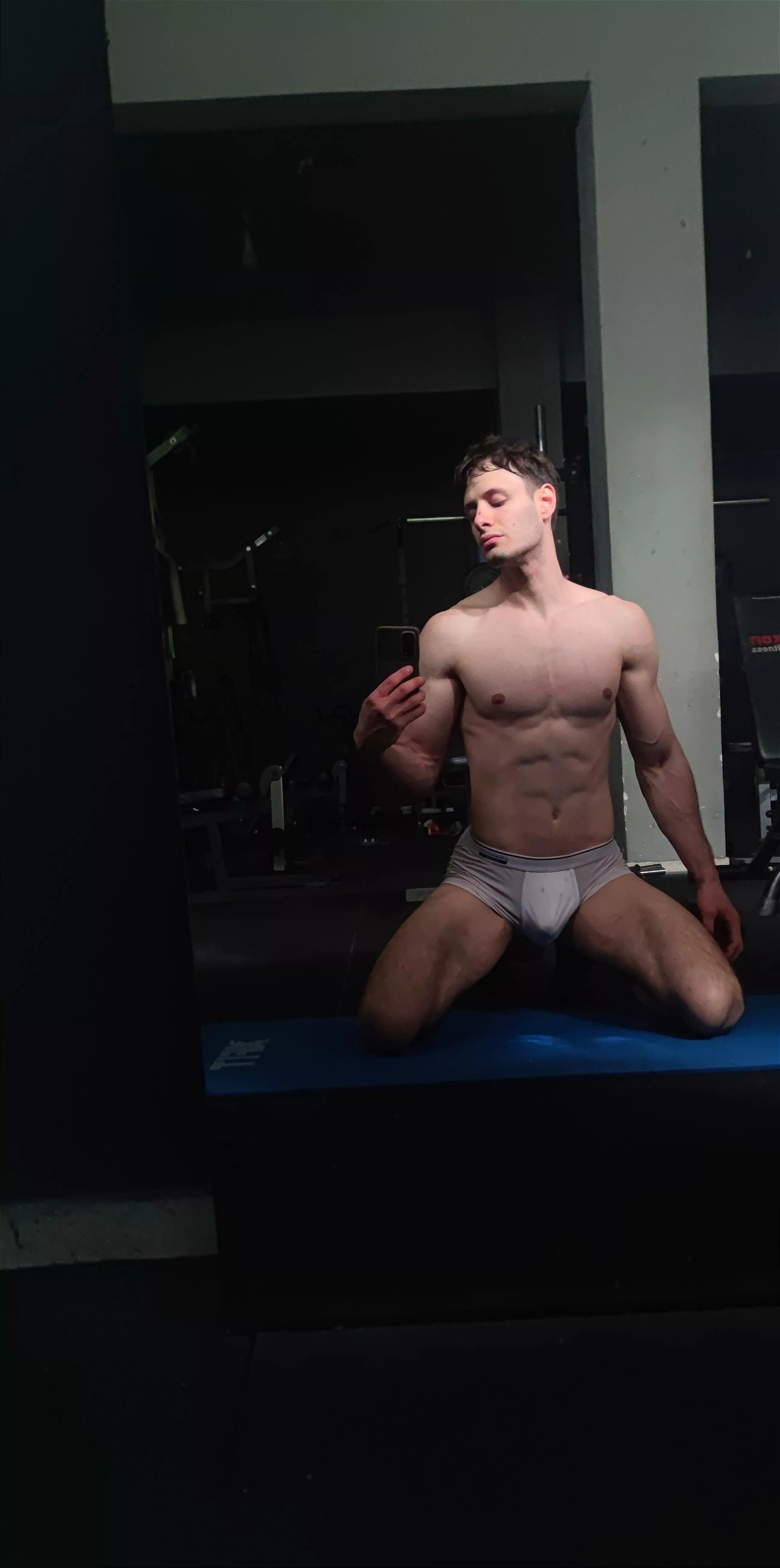 Am i weird for working out while wearing only this?🥺😅 posted by Damon_Kallos