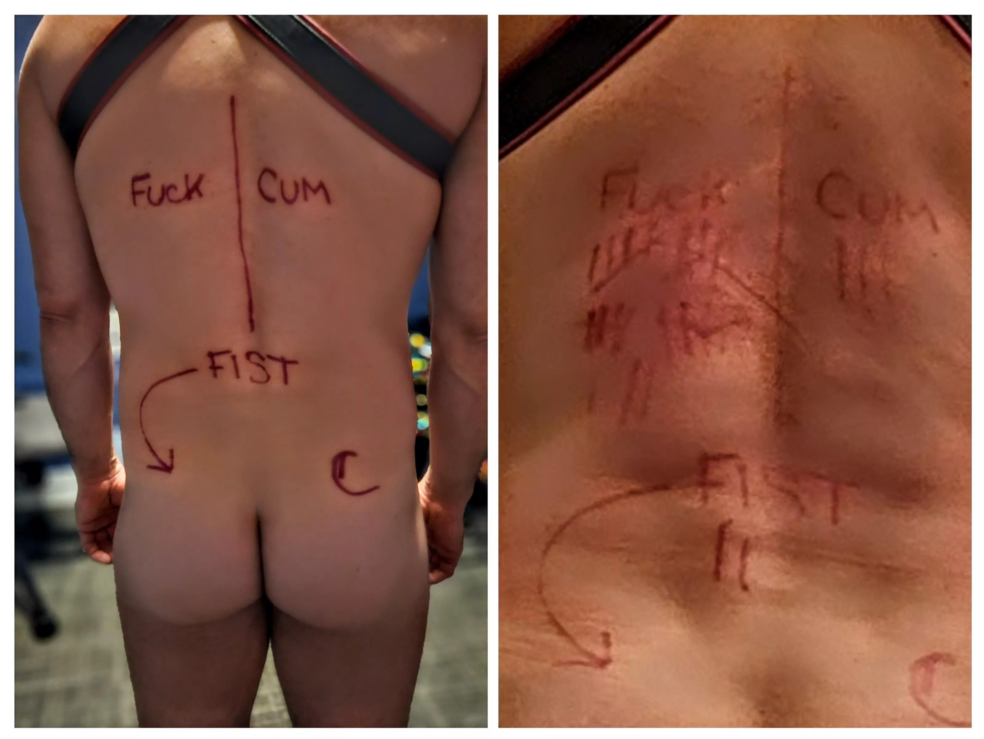 Before and after the horse market party our friends put on (i was a mare) This was my back posted by Jeef_ottawa