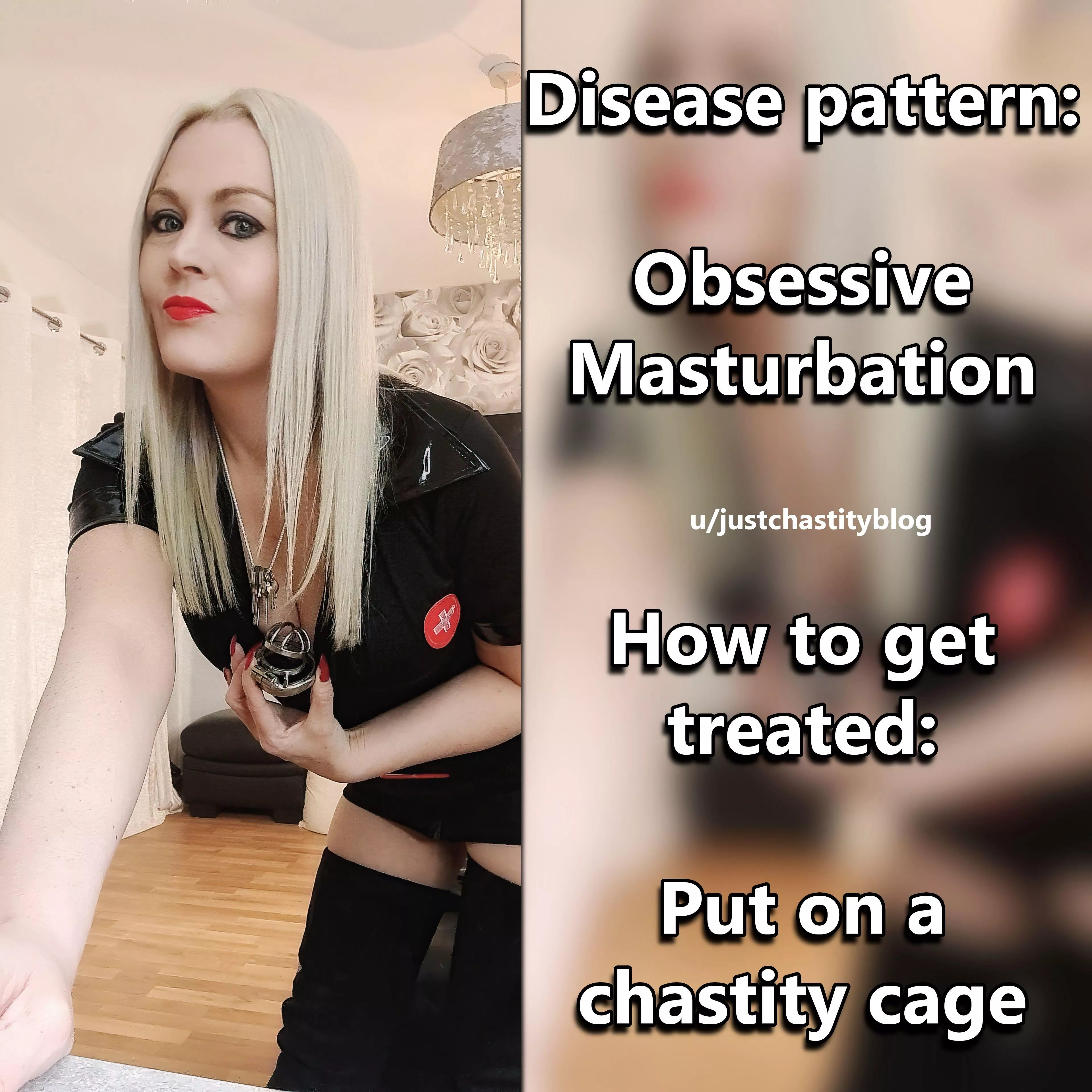 Diagnosis and treatment! posted by justchastityblog