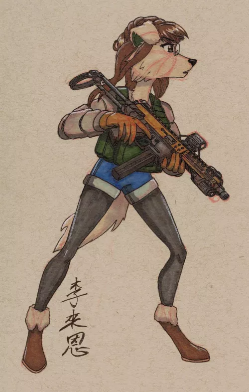 Gun Day Sunday 156! (Art By Me) by Pyre_Vulpine