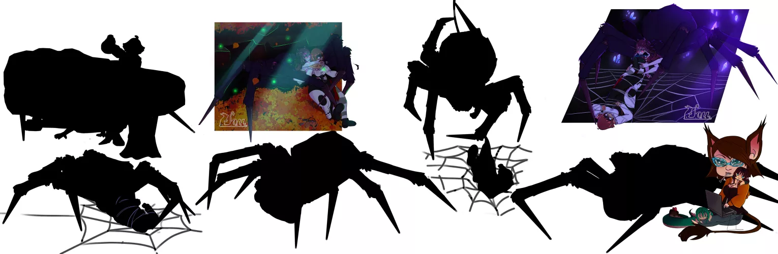 {image}Voretober week 2 [arachnid][same size] [split jaw] by MousyLou91