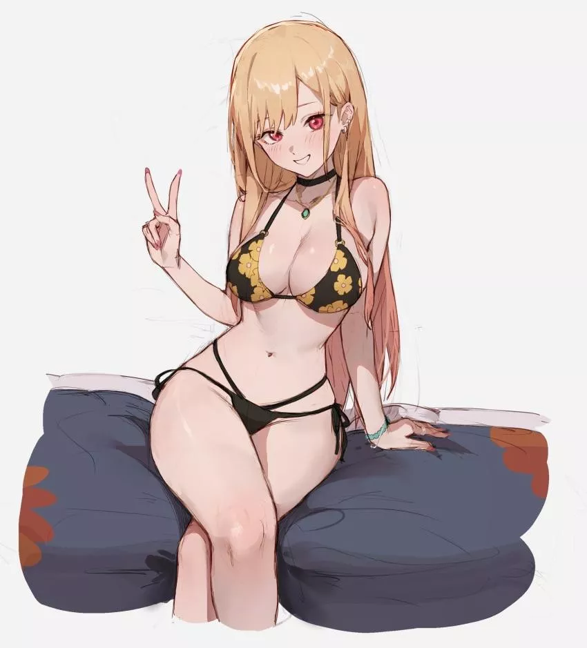 Marin waiting on the bed posted by reversedturnover