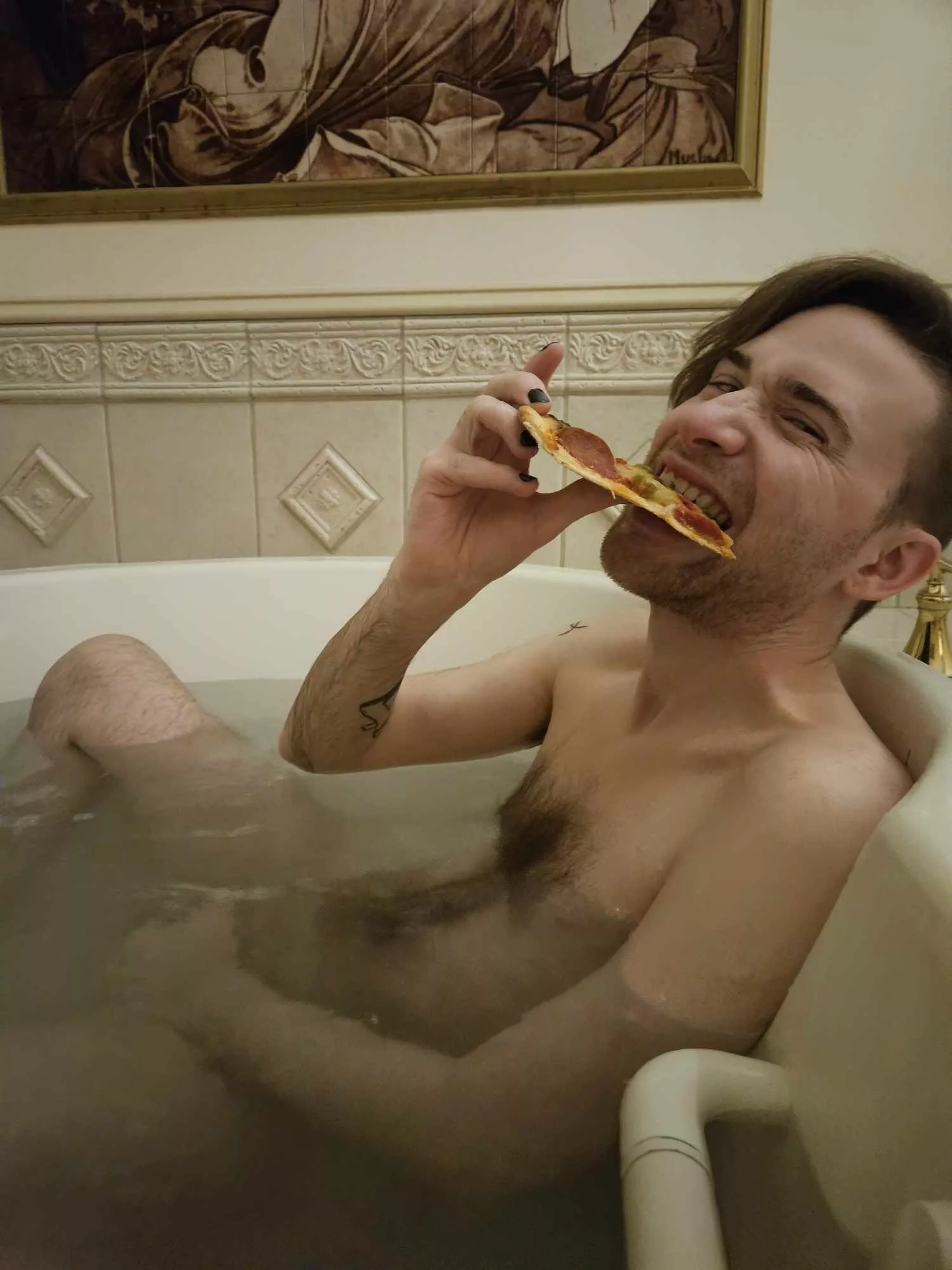 Pizza in the hot tub anyone? posted by Lexi_Devotion