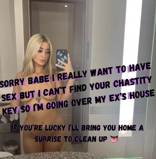 Sit tight and be a good cuck! I might reward you when I'm back [F19] by GoddessLayla69