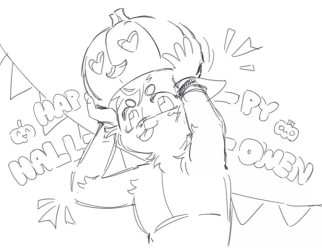 your opinions about this as a future halloween ych? =^ᴥ^= by kamysh_meow