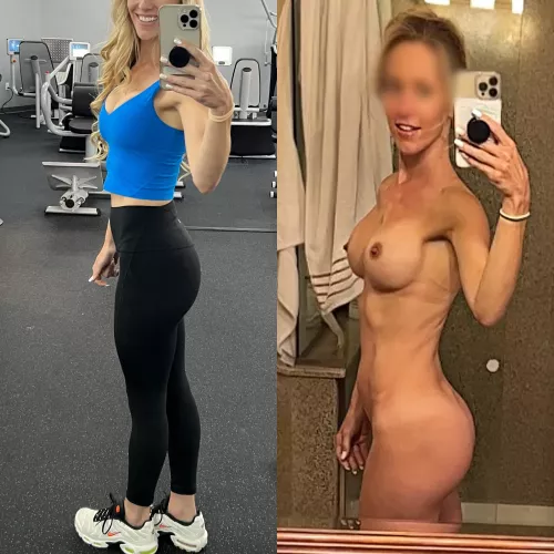 Four kids later … been working hard on the Mombod 💪 by PetiteBlondeMel