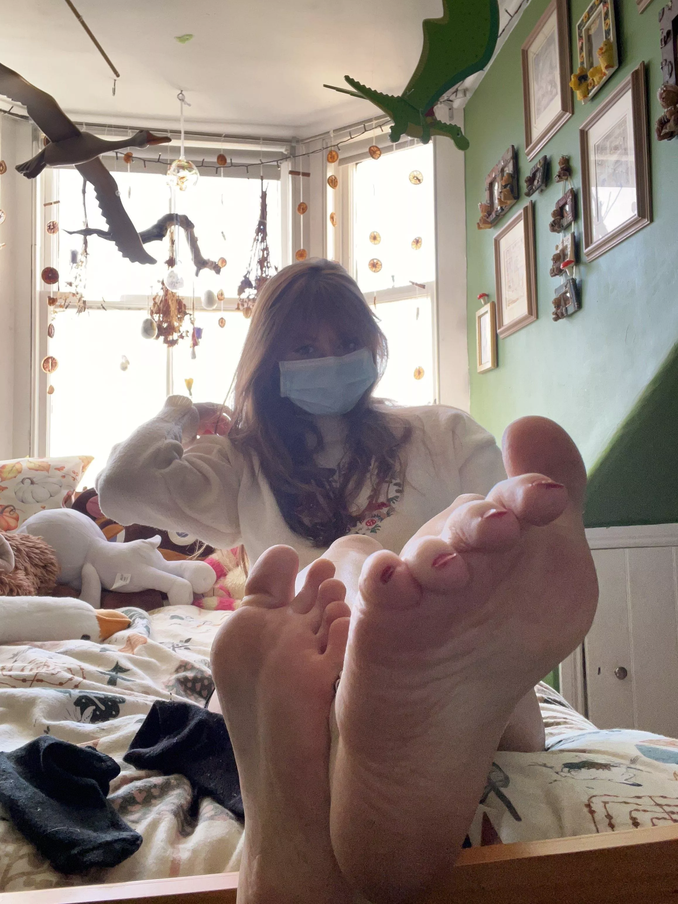 Fresh out of socks and right up close, what would you like to do? posted by SabineSolez