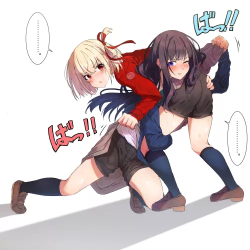 Horsing around (By cruzango0510) [Lycoris Recoil] by queshu22