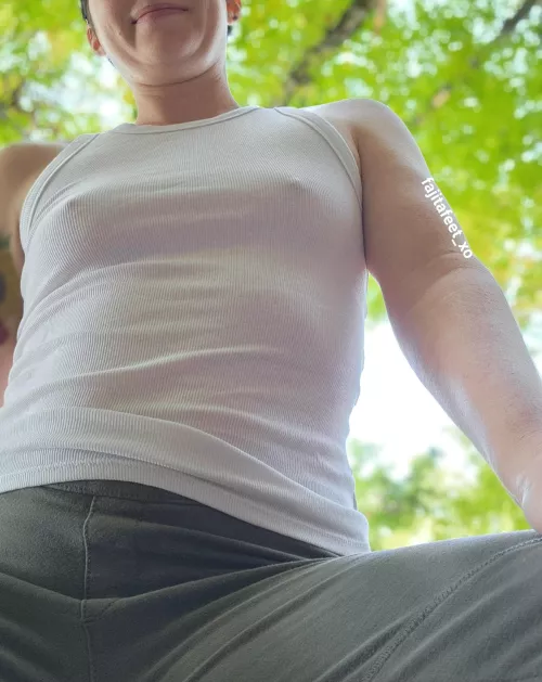 I got dressed quickly for hiking and forgot a little something by Fajitafeet_xo