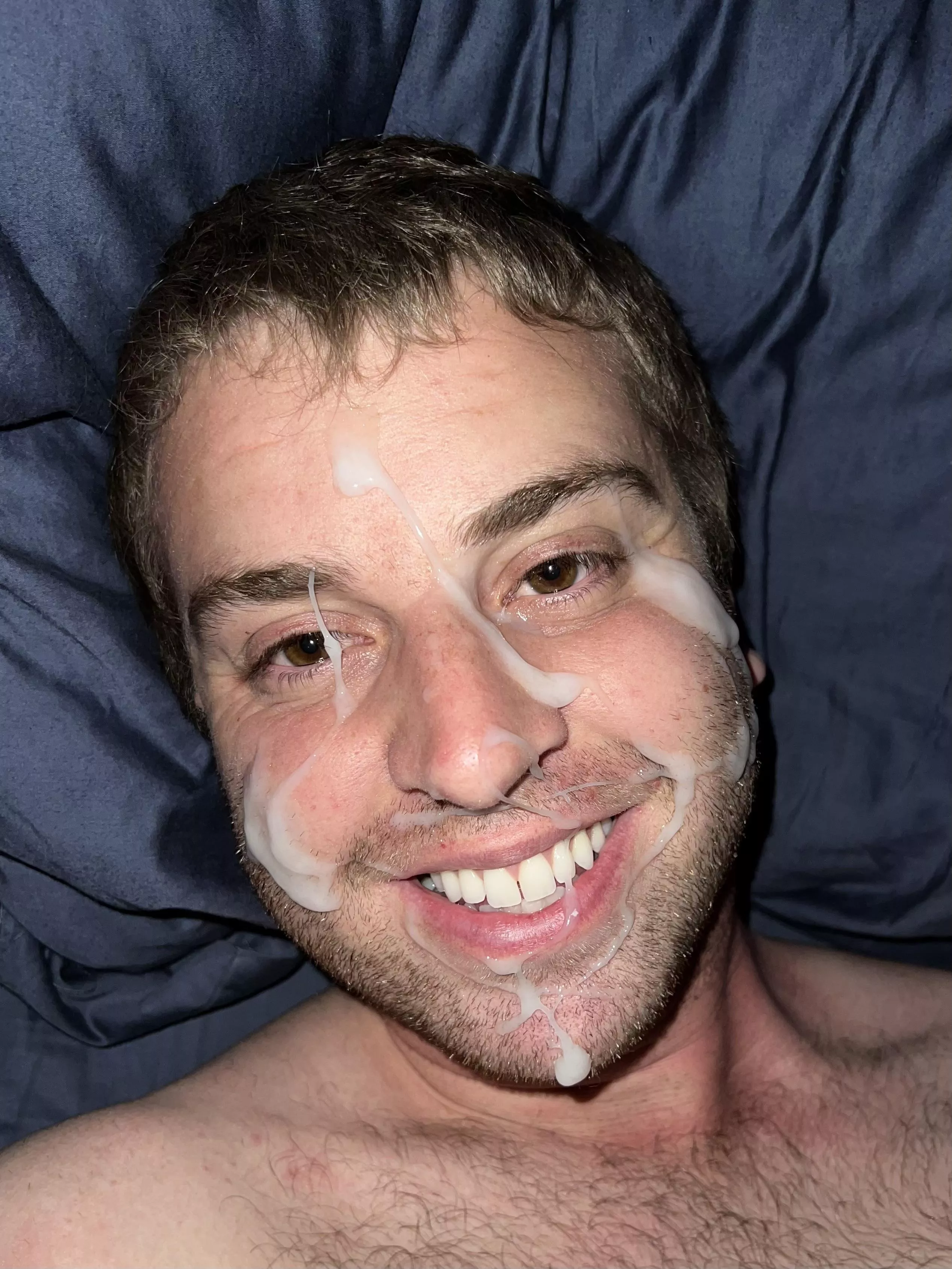 I’m happiest when I have a face full of cum 😋 posted by cumluver2023