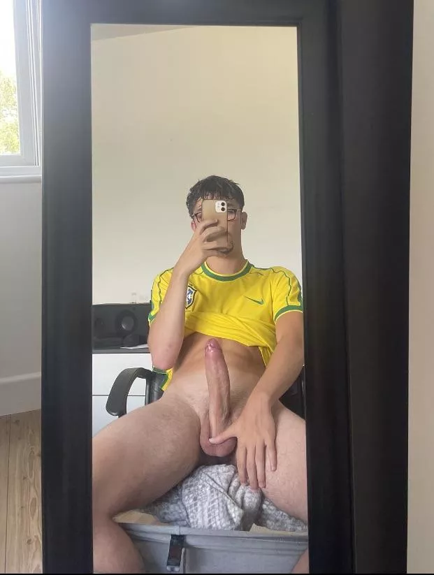 The guys in my soccer team told me I’ve got a massive cock, what do you think of it? posted by HugeTeenRod