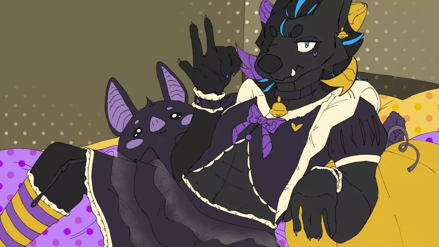 WIP | Just for anyone who was only seen my MS Paint drawing, WIP but y'know. Needed a Halloween themed wallpaper, needed a wallpaper in general after I had to factory reset my PC. *Vanish Emoji* Also is this NSFW?... I think it's borderline maybe?... l by Zylax_x