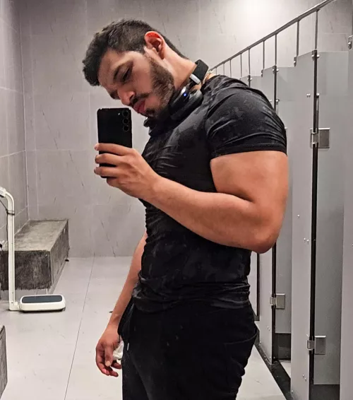 After cardio. With my boy by Grandotesexy