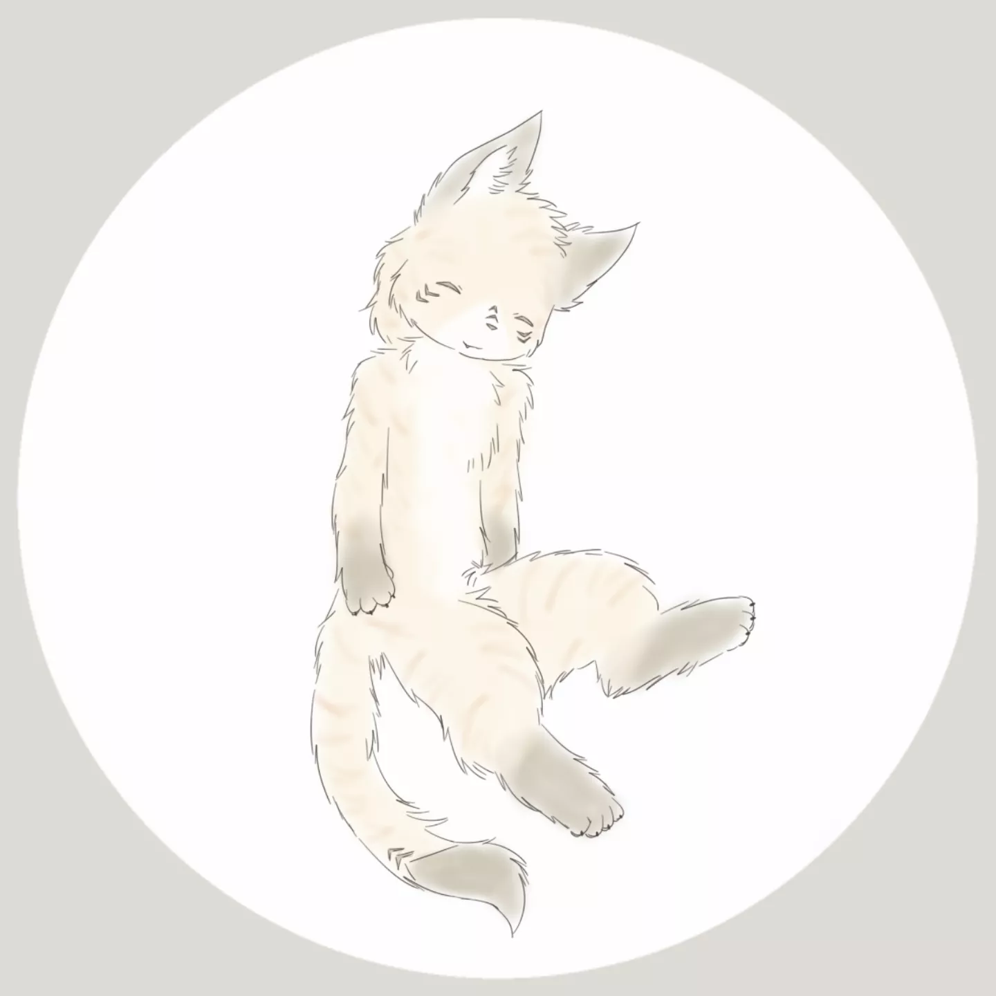 Fluffy doodle before bed posted by leaf-green-spring